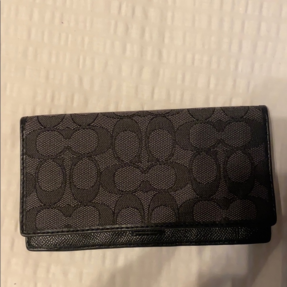 Coach checkbook cover